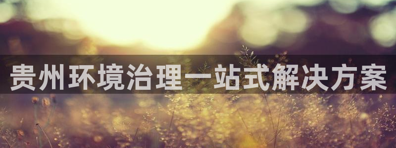 凯发官方网站|贵州环境治理一站式解决方案